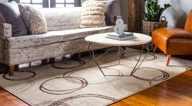 Autumn Meadow Collection Area Rug - Ferngrove Rectangle Beige lifestyle 8