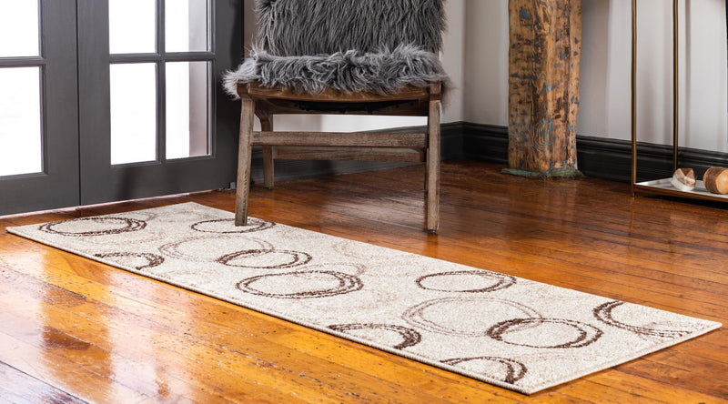 Autumn Meadow Collection Area Rug - Ferngrove Runner Beige lifestyle 38