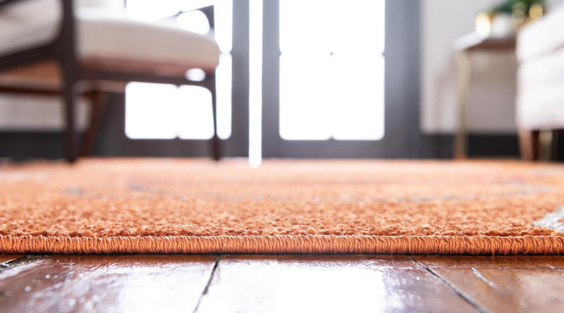 Autumn Meadow Collection Area Rug - Ferngrove Rectangle Terracotta lifestyle 15