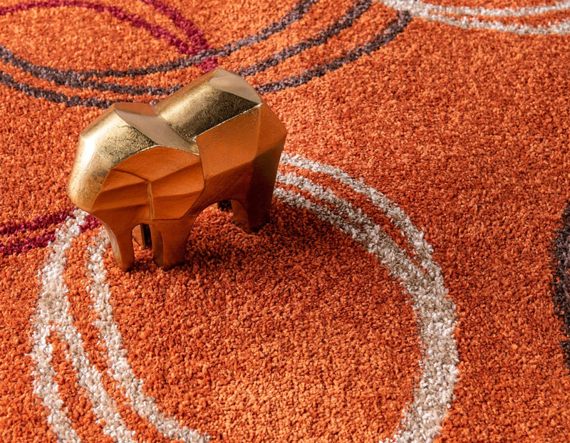 Autumn Meadow Collection Area Rug - Ferngrove Rectangle Terracotta lifestyle 18