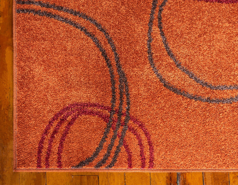 Autumn Meadow Collection Area Rug - Ferngrove Rectangle Terracotta lifestyle 27