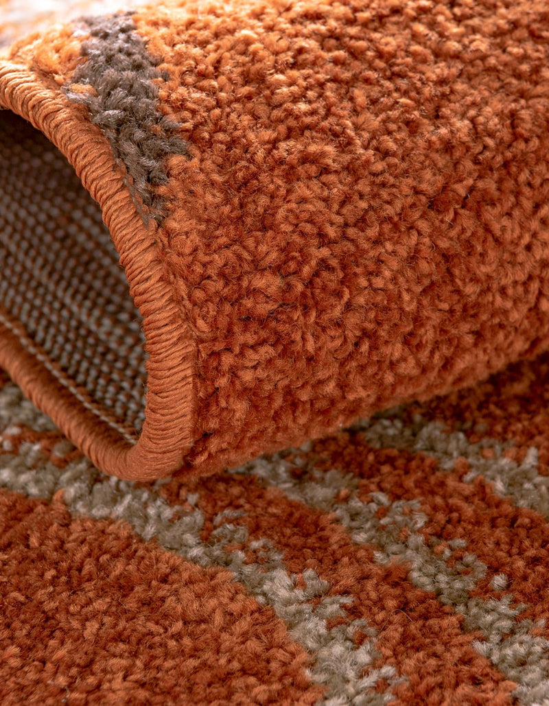 Autumn Meadow Collection Area Rug - Ferngrove Round Terracotta lifestyle 75