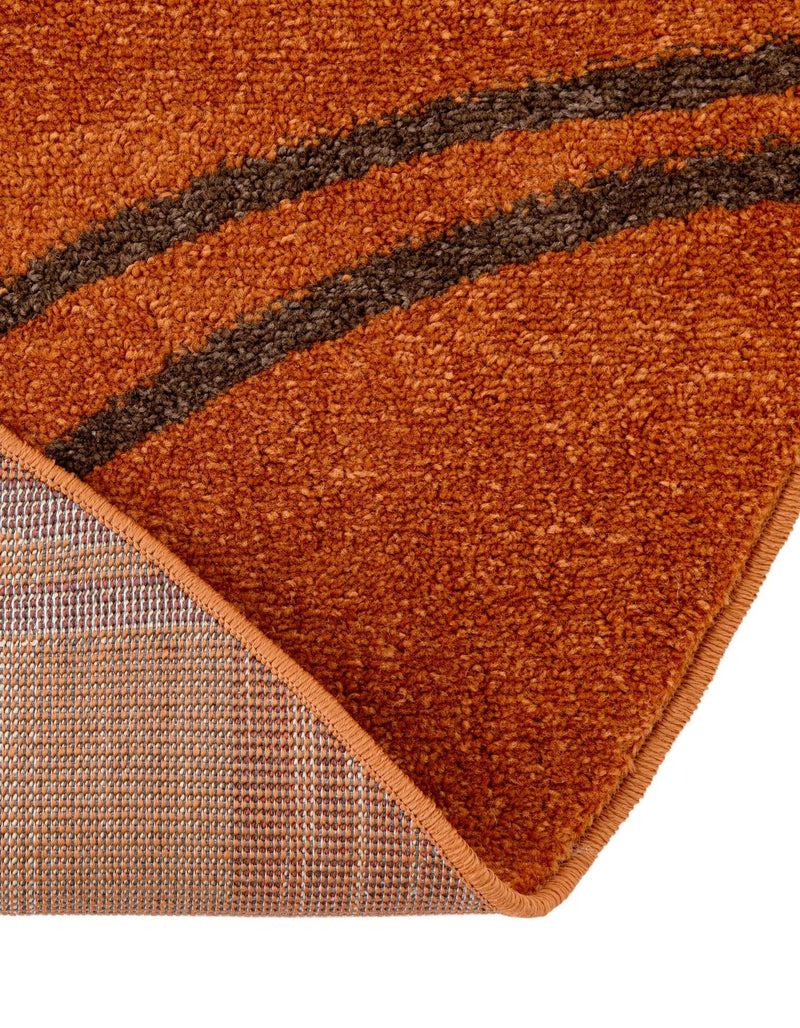 Autumn Meadow Collection Area Rug - Ferngrove Round Terracotta lifestyle 89