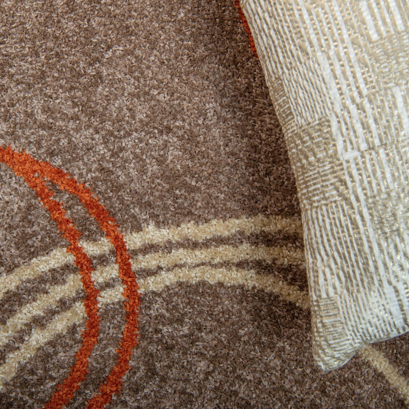 Autumn Meadow Collection Area Rug - Ferngrove Rectangle Light Brown lifestyle 23