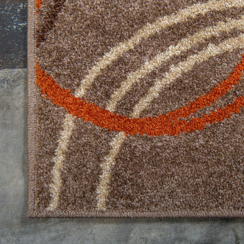 Autumn Meadow Collection Area Rug - Ferngrove Rectangle Light Brown lifestyle 35