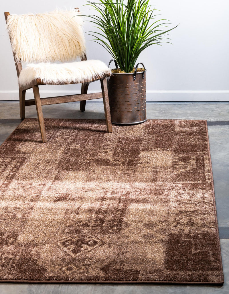 Autumn Meadow Collection Area Rug - Harvesthill Rectangle Brown lifestyle 3