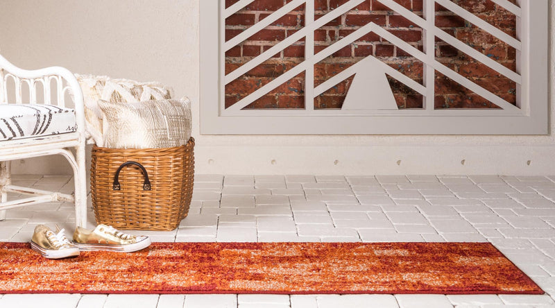 Autumn Meadow Collection Area Rug - Harvesthill Runner Terracotta lifestyle 35