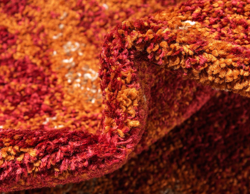 Autumn Meadow Collection Area Rug - Harvesthill Round Terracotta lifestyle 47
