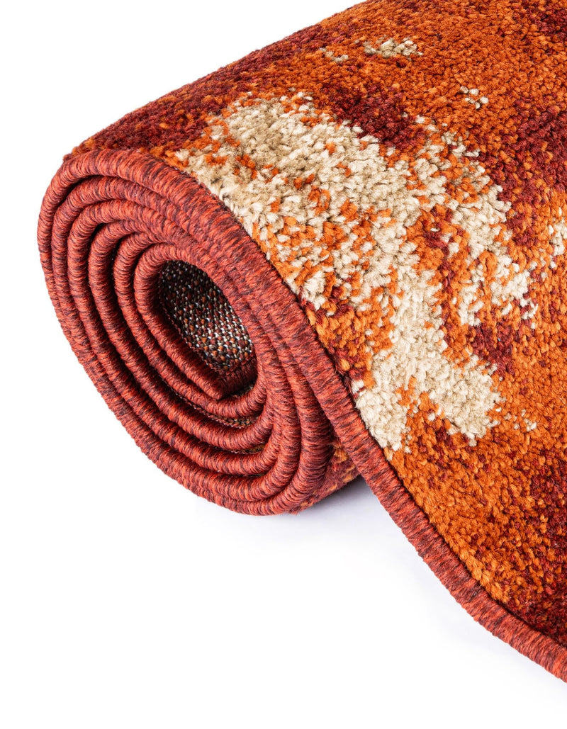 Autumn Meadow Collection Area Rug - Harvesthill Rectangle Terracotta lifestyle 22