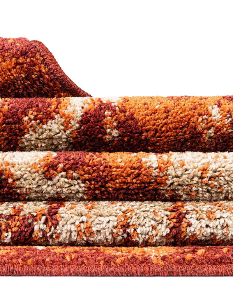 Autumn Meadow Collection Area Rug - Harvesthill Rectangle Terracotta lifestyle 26