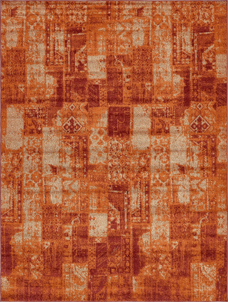 Autumn Meadow Collection Area Rug - Harvesthill Rectangle Terracotta lifestyle 2