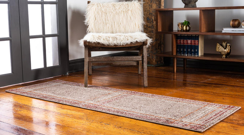 Autumn Meadow Collection Area Rug - Pumpkinpatch Runner Light Brown lifestyle 15