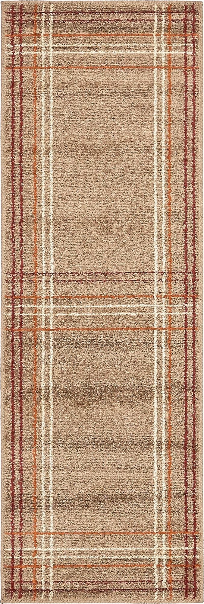 Autumn Meadow Collection Area Rug - Pumpkinpatch Runner Light Brown lifestyle 11