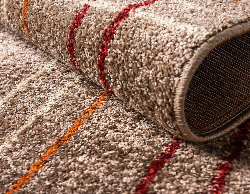 Autumn Meadow Collection Area Rug - Pumpkinpatch Round Light Brown lifestyle 24