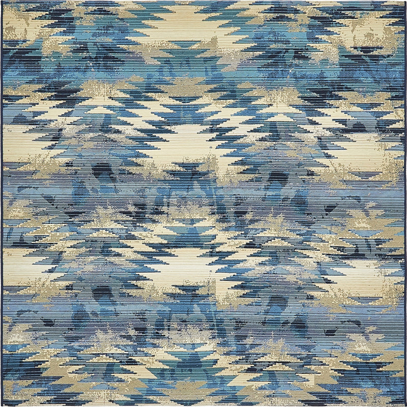 Urban Terrace Collection Area Rug - Jetty Square Blue lifestyle 28