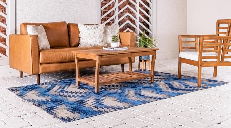 Urban Terrace Collection Area Rug - Jetty Rectangle Blue lifestyle 8