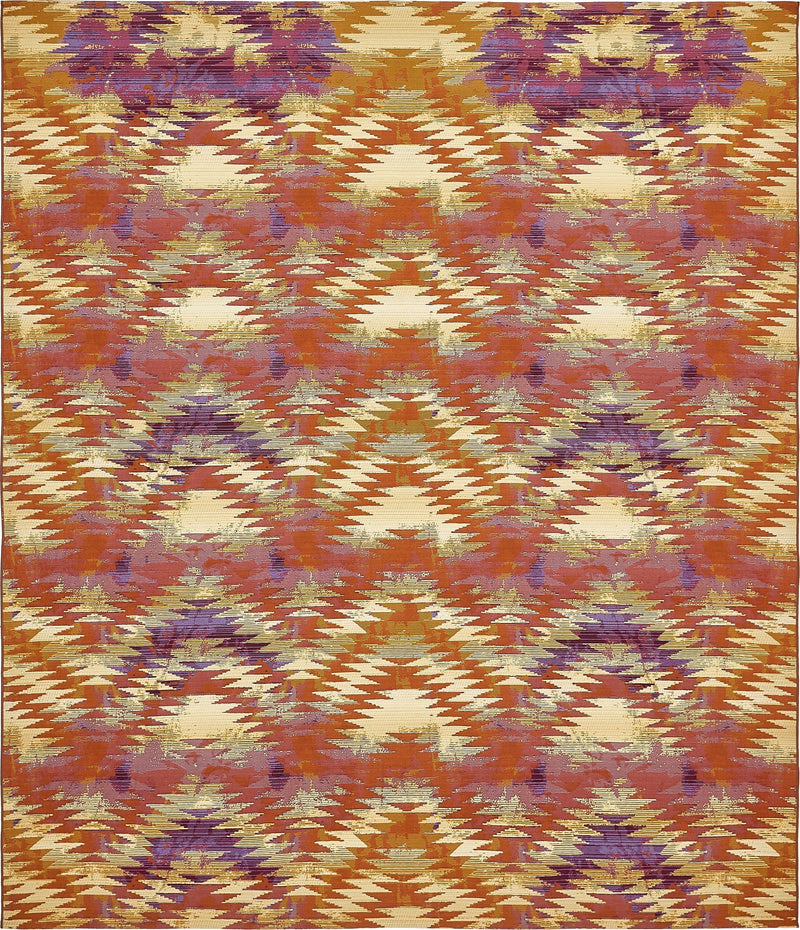Urban Terrace Collection Area Rug - Jetty Rectangle Red lifestyle 2