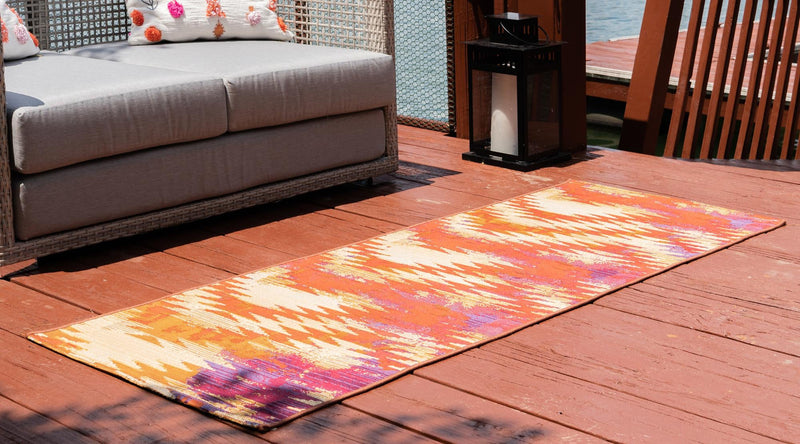 Urban Terrace Collection Area Rug - Jetty Runner Red lifestyle 36