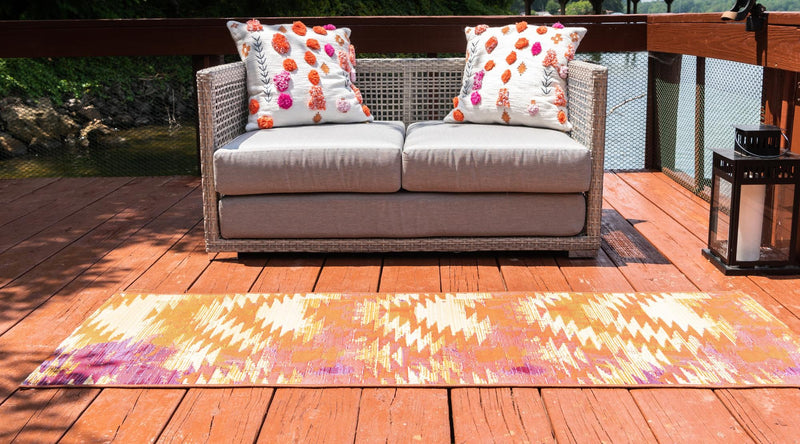 Urban Terrace Collection Area Rug - Jetty Runner Red lifestyle 38