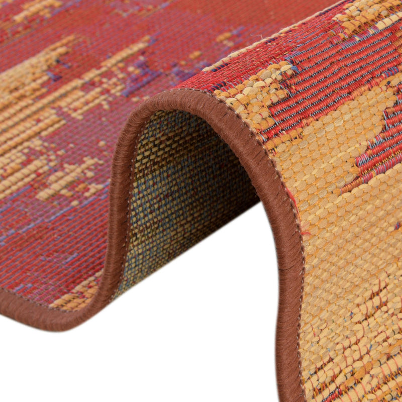 Urban Terrace Collection Area Rug - Jetty Rectangle Red lifestyle 22
