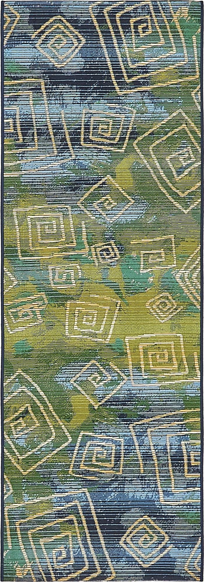 Urban Terrace Collection Area Rug - Quay Runner Blue lifestyle 16