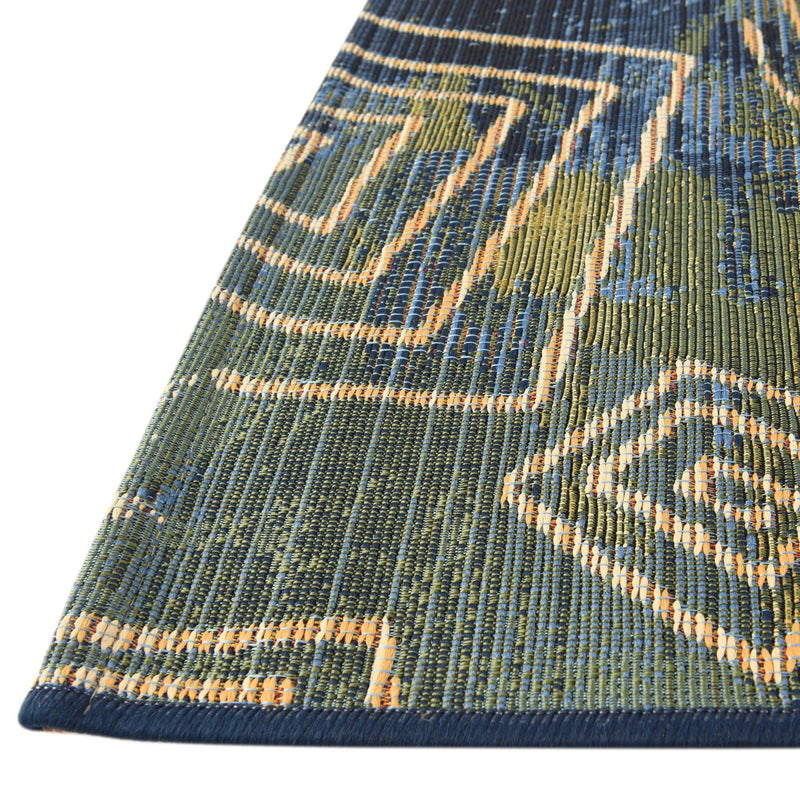 Urban Terrace Collection Area Rug - Quay Rectangle Blue lifestyle 6