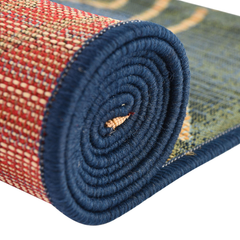 Urban Terrace Collection Area Rug - Quay Rectangle Blue lifestyle 11