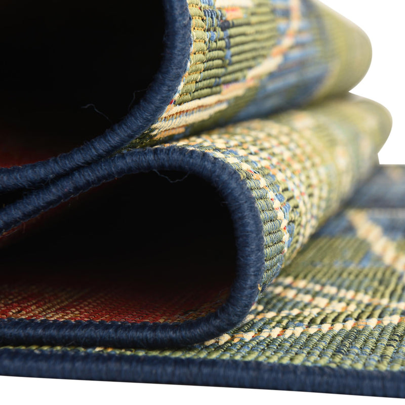 Urban Terrace Collection Area Rug - Quay Rectangle Blue lifestyle 12