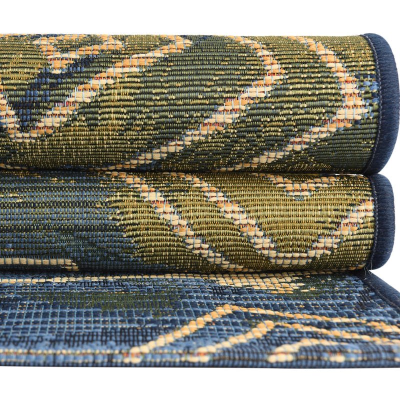 Urban Terrace Collection Area Rug - Quay Rectangle Blue lifestyle 13