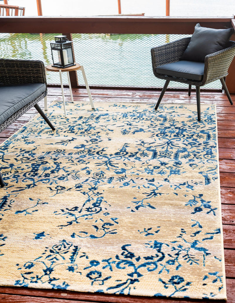Garden Terrace Escape Collection Area Rug - Fauna Rectangle Beige lifestyle 2