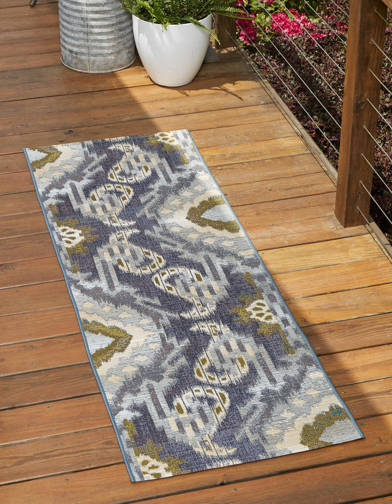 Urban Terrace Collection Area Rug - Vista Runner Blue lifestyle 19
