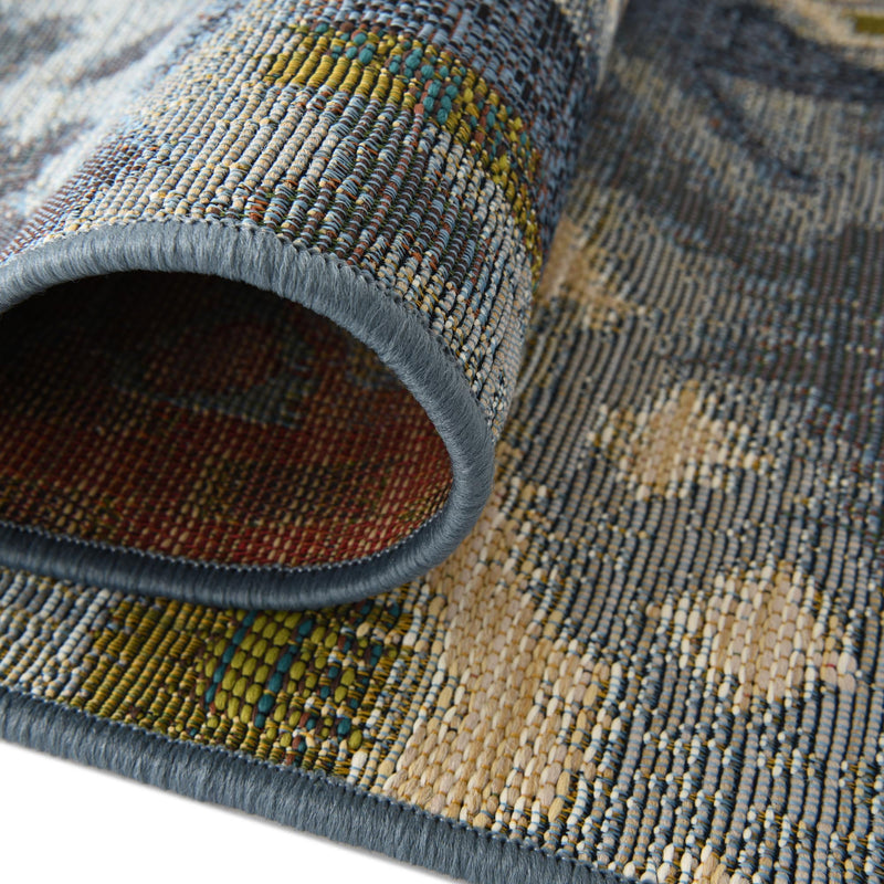 Urban Terrace Collection Area Rug - Vista Rectangle Blue lifestyle 7