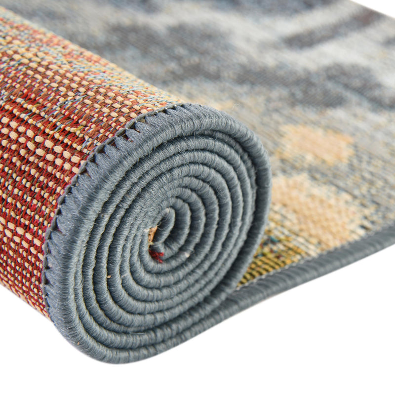 Urban Terrace Collection Area Rug - Vista Rectangle Blue lifestyle 13