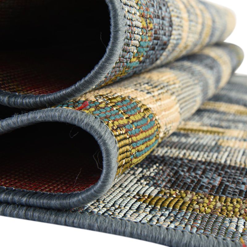 Urban Terrace Collection Area Rug - Vista Rectangle Blue lifestyle 14