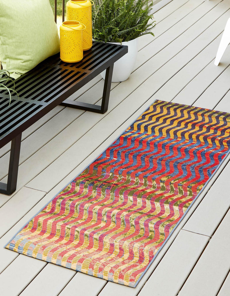 Urban Terrace Collection Area Rug - Walkway Runner Multi lifestyle 16