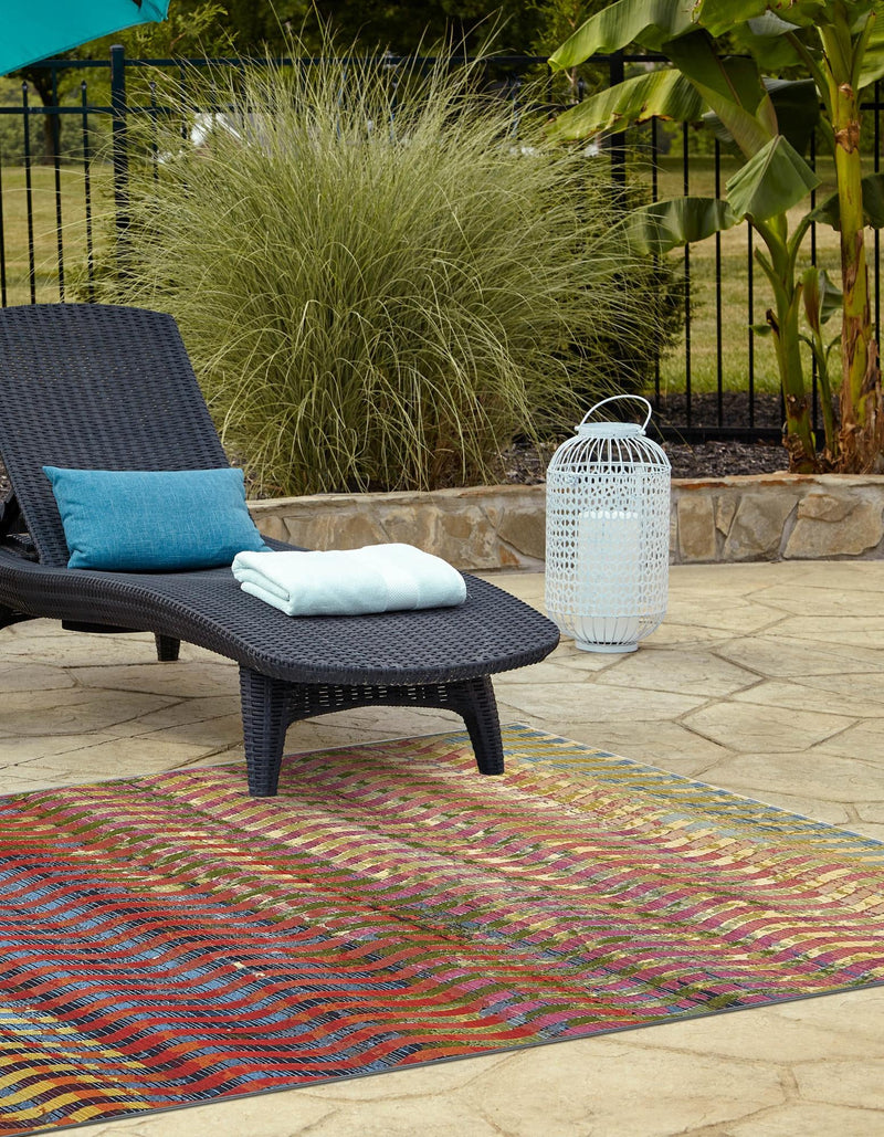 Urban Terrace Collection Area Rug - Walkway Rectangle Multi lifestyle 3