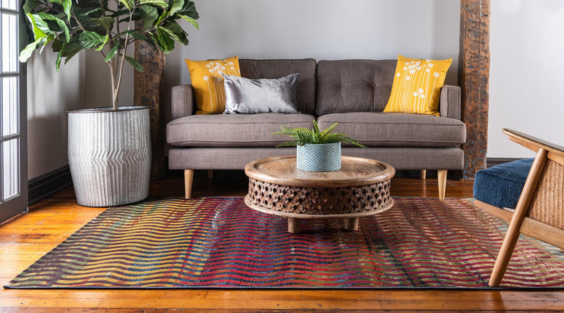 Urban Terrace Collection Area Rug - Walkway Rectangle Multi lifestyle 4