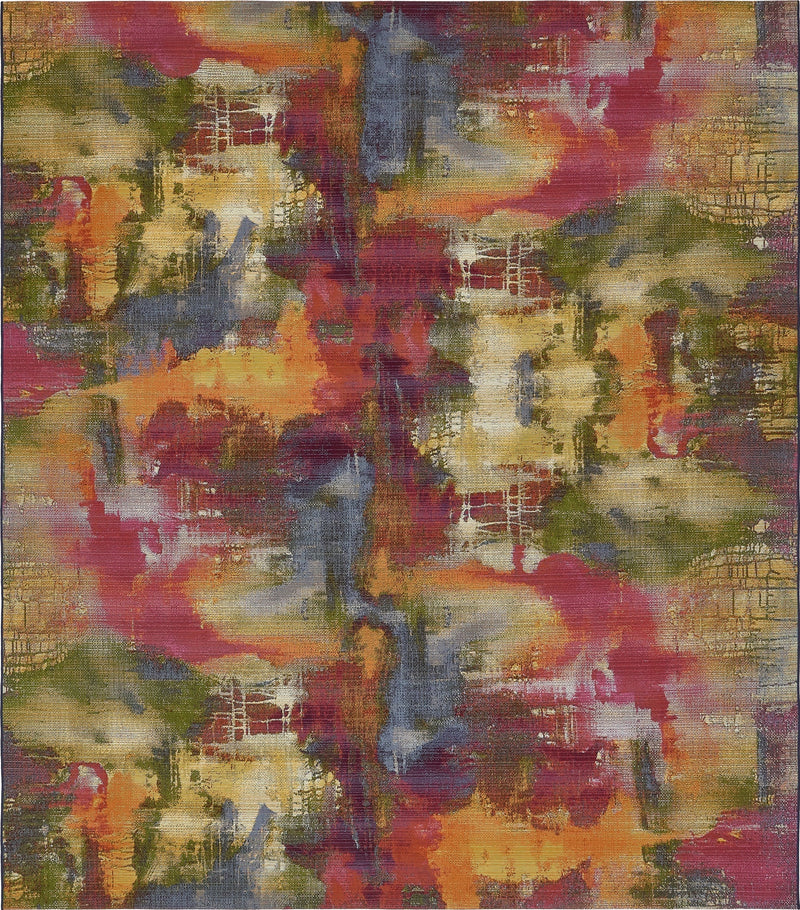 Urban Terrace Collection Area Rug - Atrium Rectangle Multi lifestyle 2