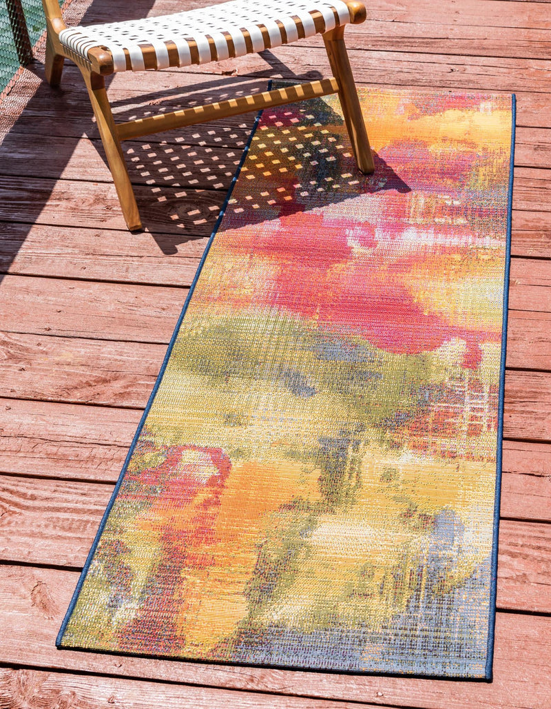 Urban Terrace Collection Area Rug - Atrium Runner Multi lifestyle 6