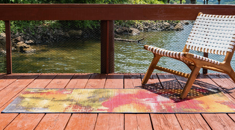 Urban Terrace Collection Area Rug - Atrium Runner Multi lifestyle 12