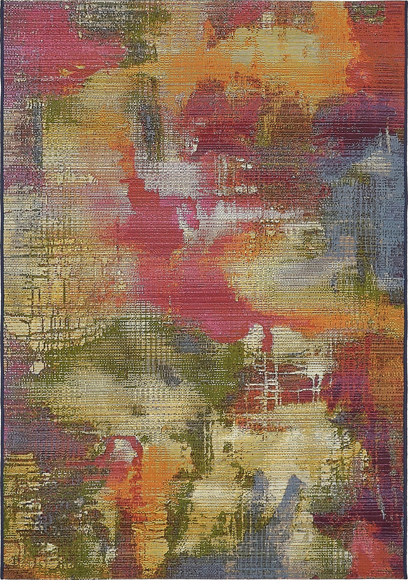 Urban Terrace Collection Area Rug - Atrium Rectangle Multi Main