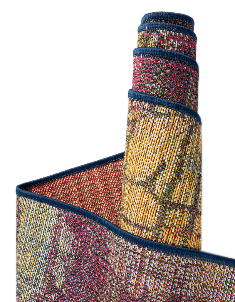 Urban Terrace Collection Area Rug - Atrium Rectangle Multi lifestyle 12
