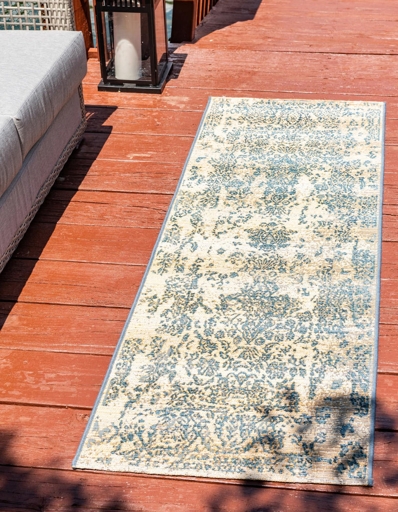 Garden Terrace Escape Collection Area Rug - Avenue Runner Beige lifestyle 30