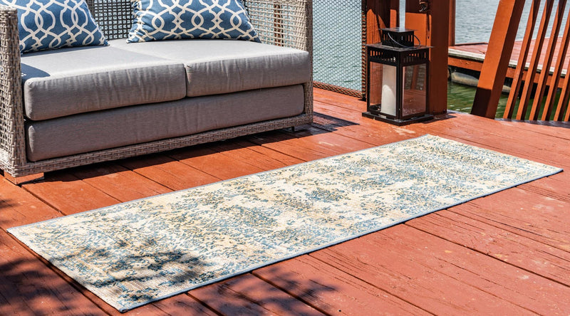 Garden Terrace Escape Collection Area Rug - Avenue Runner Beige lifestyle 35