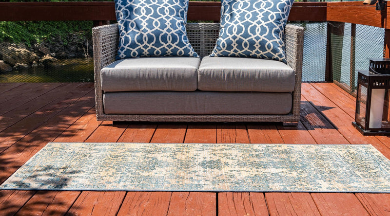 Garden Terrace Escape Collection Area Rug - Avenue Runner Beige lifestyle 38
