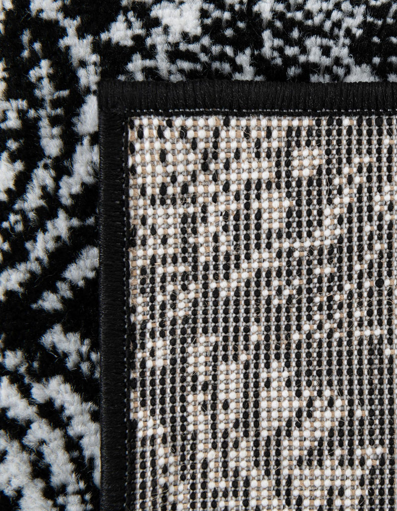 Riviera Elegance Collection Area Rug - Monaco (Black) Rectangle Black lifestyle 40