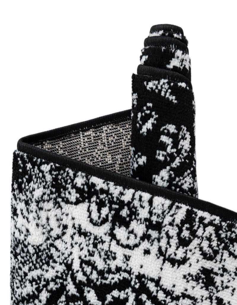 Riviera Elegance Collection Area Rug - Monaco (Black) Rectangle Black lifestyle 44