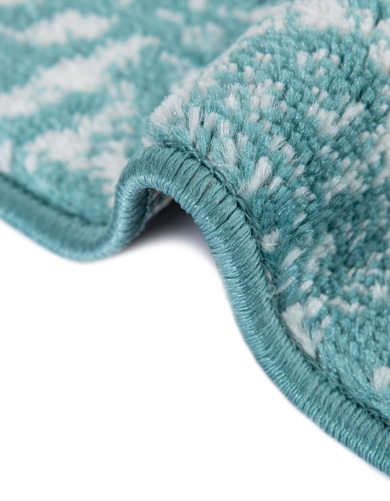 Riviera Elegance Collection Area Rug - Monaco (Turquoise) Rectangle Turquoise lifestyle 30