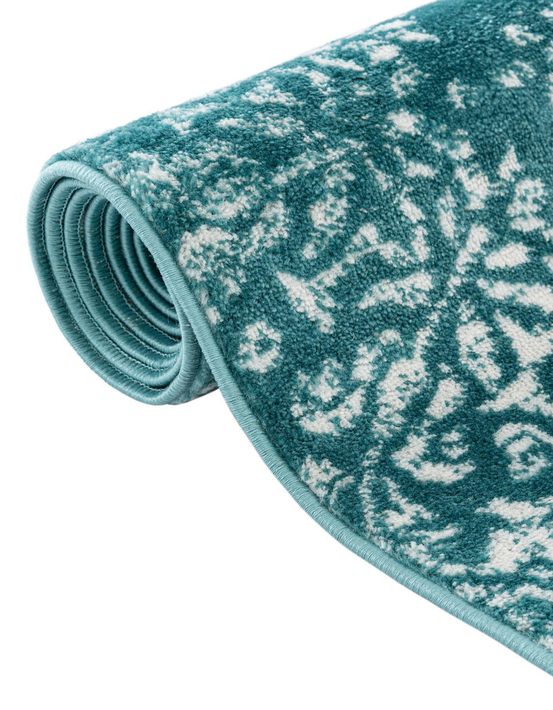 Riviera Elegance Collection Area Rug - Monaco (Turquoise) Rectangle Turquoise lifestyle 34