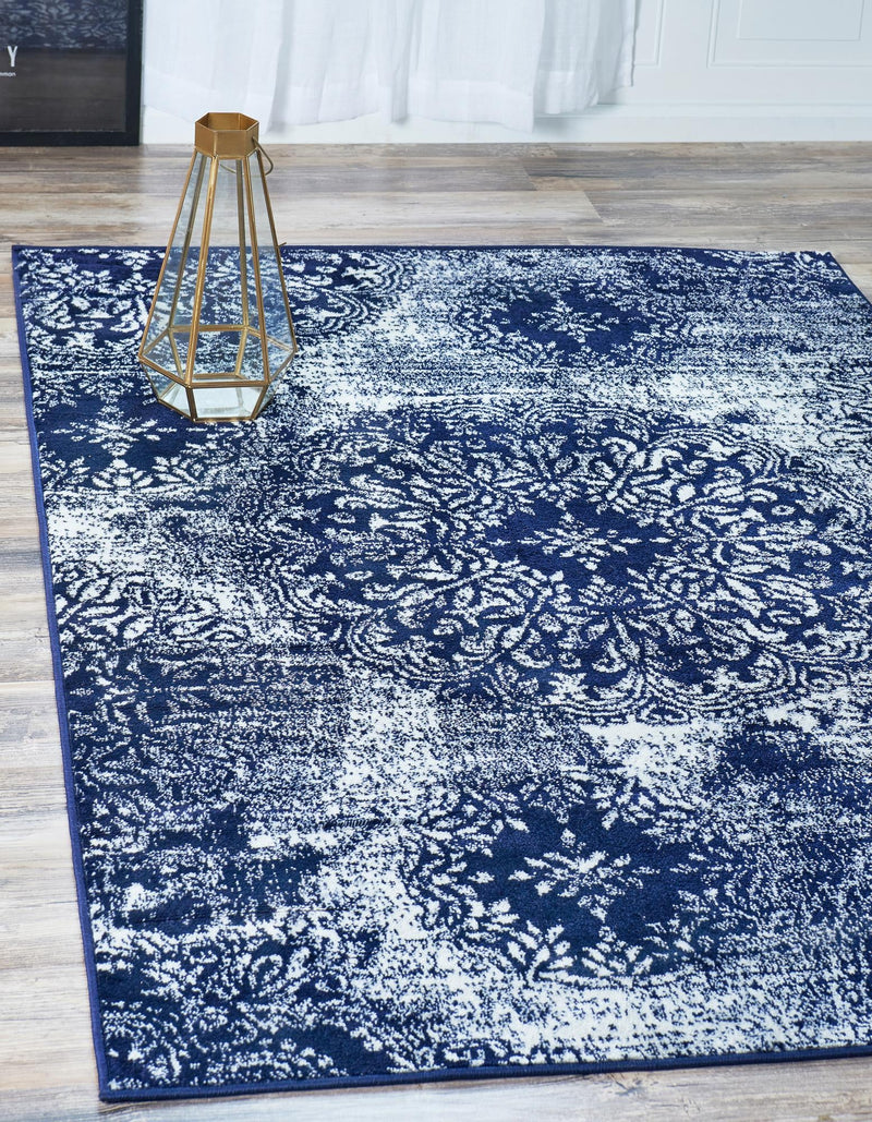 Riviera Elegance Collection Area Rug - Monaco (Navy Blue) Rectangle Navy Blue lifestyle 21